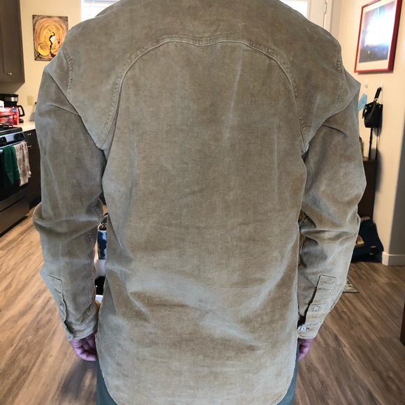 Light Brown Corduroy Button-Up - Picture 5 of 5